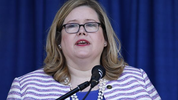 General Services Administration Administrator Emily Murphy on June 21, 2019. General Services Administration Administrator Emily Murphy on June 21, 2019.