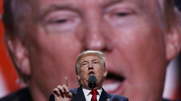 Archives : Donald Trump lors d'une Convention républicaine à Cleveland - Ohio -, le 21 juillet 2016 Archives : Donald Trump lors d'une Convention républicaine à Cleveland - Ohio -, le 21 juillet 2016