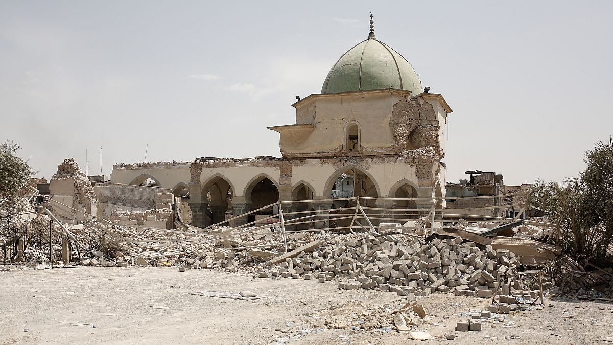 Musul’da savaşta tahrip olan Ulu Cami