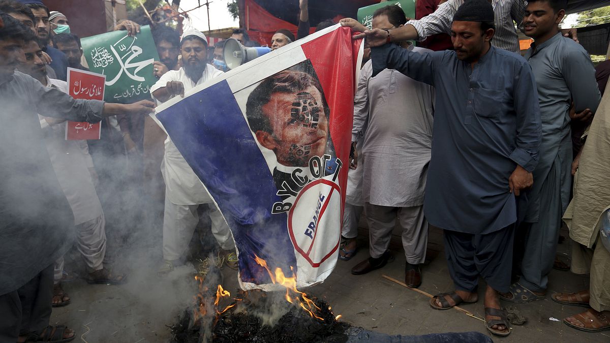 تظاهرات هفته گذشته در کراچی علیه فرانسه