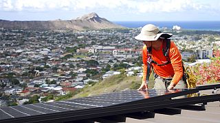 Rooftop solar panels like this one could be an area of intense competition in the next decade