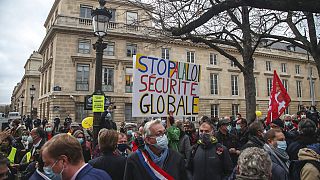 Manifestation à Paris contre la loi sur la sécurité globale