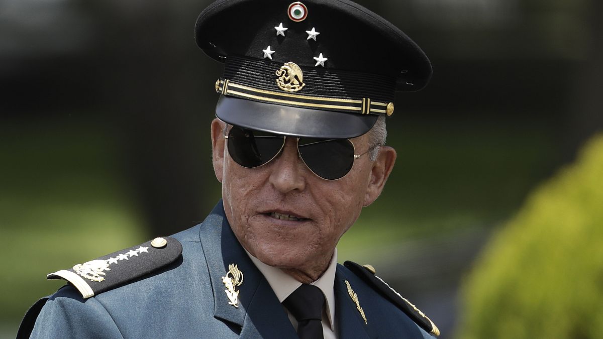El general Salvador Cienfuegos en 2016, cuando era secretario de Defensa mexicano