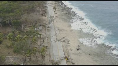 The Colombian island of Providencia, was devastated by hurricane Iota Monday