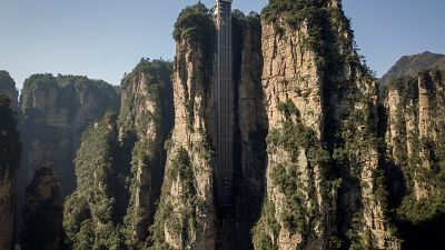 Maior elevador exterior do mundo no cenário de "Avatar"