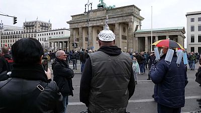 Anti-Covid restrictions protest in Berlin