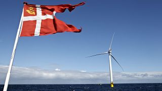 Offshore Wind Farm near the island of Anholt, in the Kattegat Sea, Denmark, between Jutland and Sweden Wednesday Sept. 5. 2012. 