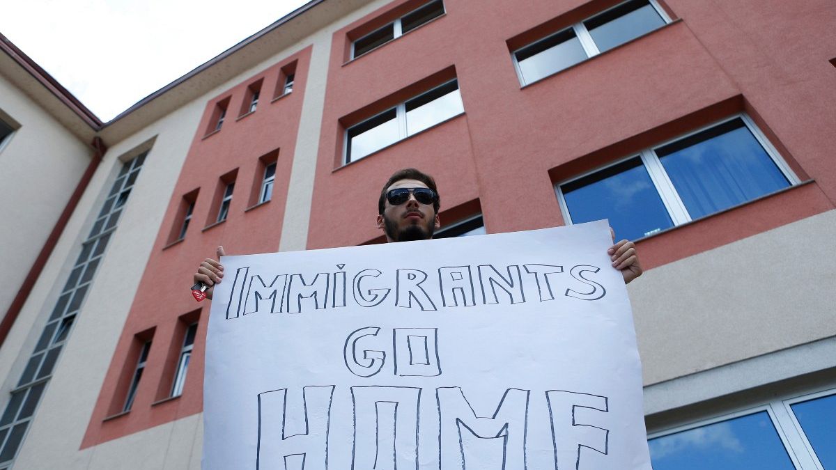 تظاهرات علیه حضور مهاجران در بوسنی 