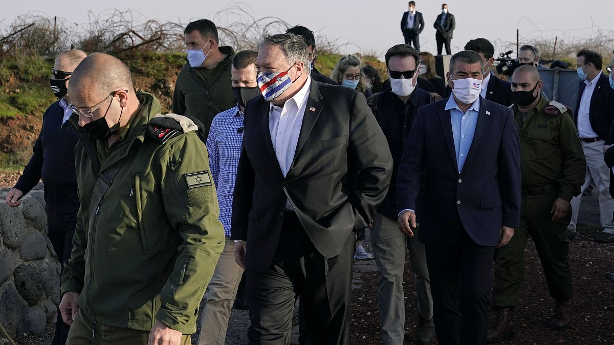 Secretary of State Mike Pompeo, Golan Heights