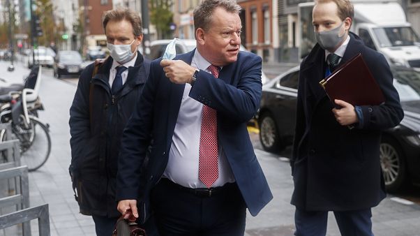 Brexit talks in Brussels, Monday, Nov. 16, 2020. Brexit talks in Brussels, Monday, Nov. 16, 2020.