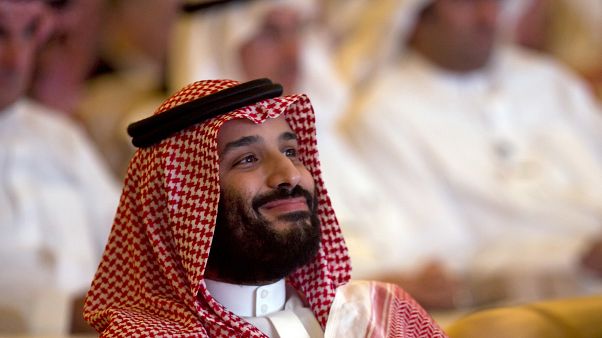 In this Oct. 23, 2018, file photo, Saudi Crown Prince Mohammed bin Salman smiles as he attends the Future Investment Initiative summit in Riyadh, Saudi Arabia. In this Oct. 23, 2018, file photo, Saudi Crown Prince Mohammed bin Salman smiles as he attends the Future Investment Initiative summit in Riyadh, Saudi Arabia.