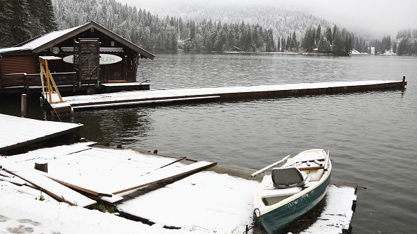 Schnee am Spitzingsee Schnee am Spitzingsee