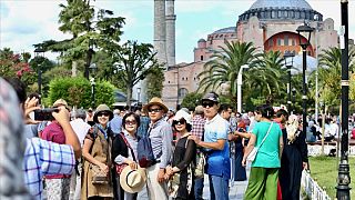 İstanbul'da turistler