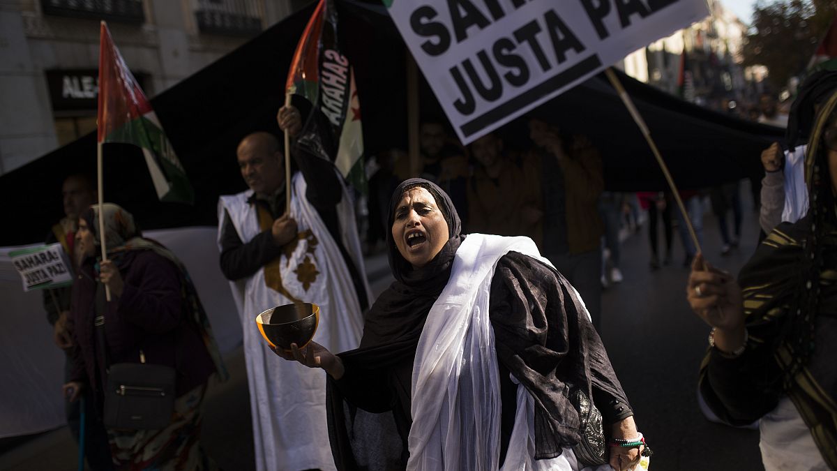 manifestazioni per il Sahara Occidentale libero a Madrid lo scorso 11 novembre