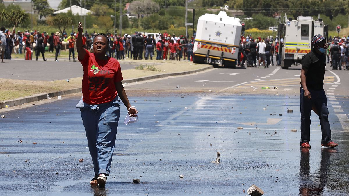 Protestkundgebung in Kapstadt