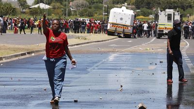 Protestkundgebung in Kapstadt