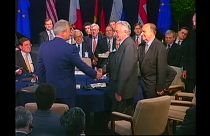 Firma del los Acuerdos de Dayton el 21 de noviembre de 1995