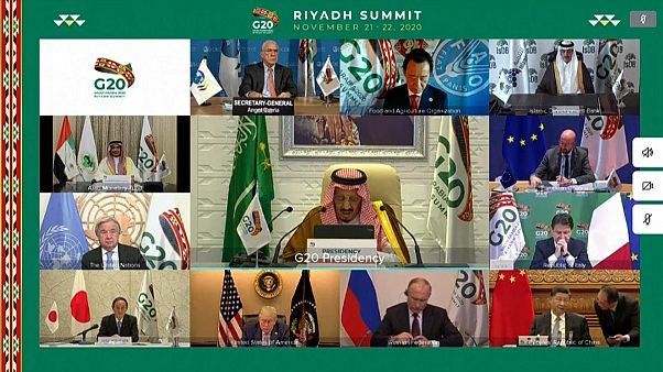 الكلمةى الافتتاحية للعاهل السعودي الملك سلمان بن عبد العزيز في قمة العشرين الافتراضية التس تحتضنها العاصمة السعودية الرياض الكلمةى الافتتاحية للعاهل السعودي الملك سلمان بن عبد العزيز في قمة العشرين الافتراضية التس تحتضنها العاصمة السعودية الرياض
