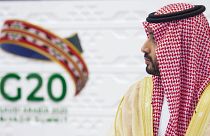  Saudi Crown Prince Mohammed bin Salman attending the second session of the G20 summit on November 22, 2020