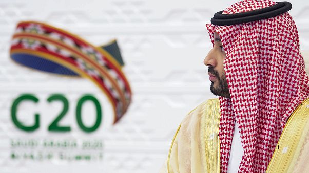 Saudi Crown Prince Mohammed bin Salman attending the second session of the G20 summit on November 22, 2020 Saudi Crown Prince Mohammed bin Salman attending the second session of the G20 summit on November 22, 2020