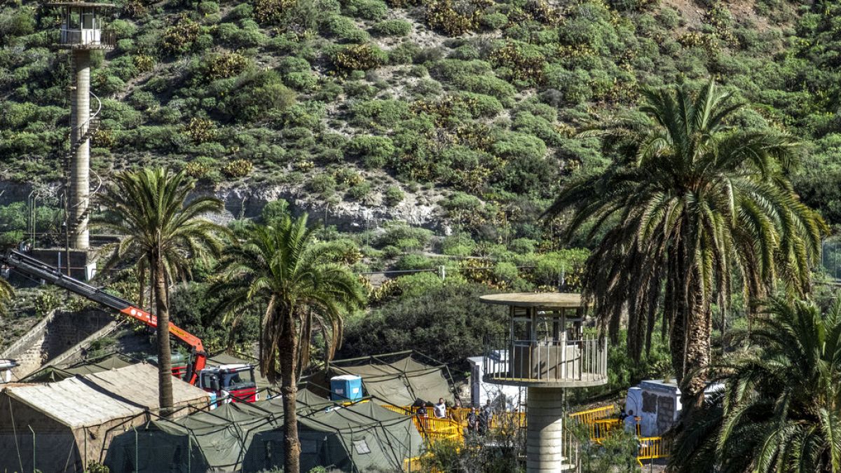Auf dem Militärgelände Barranco Seco in Gran Canaria soll eine Zeltstadt entstehen