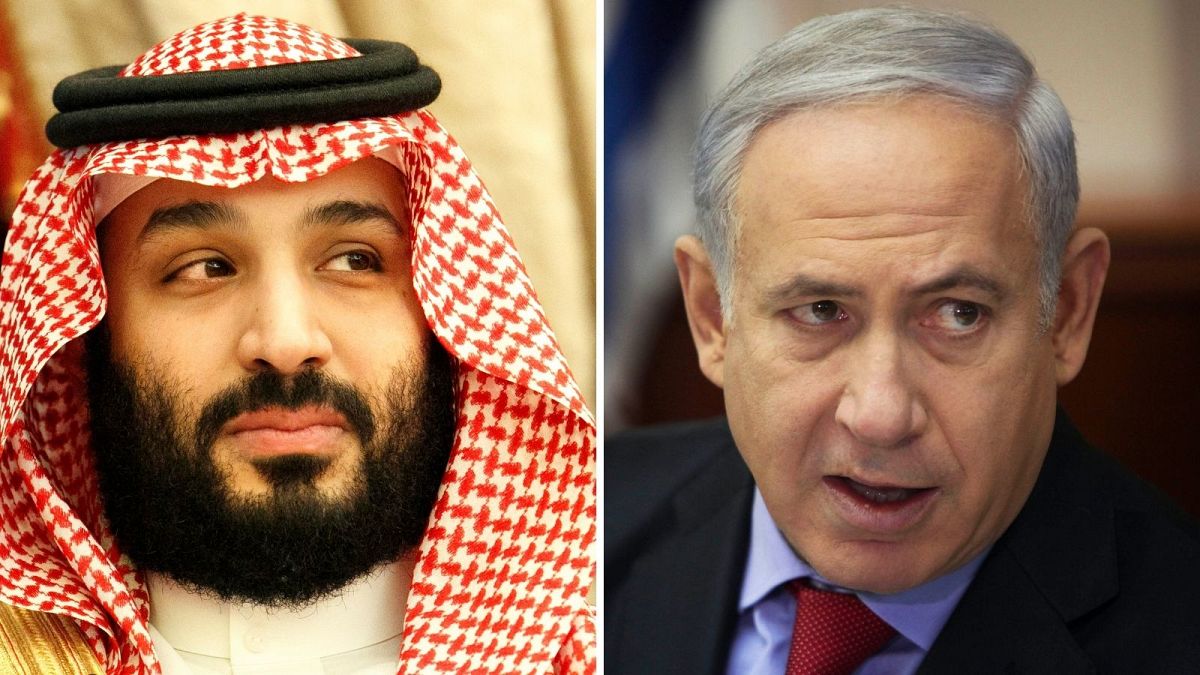 بنیامین نتانیاهو، نخست وزیر اسرائیل و محمد بن سلمان ولیعهد عربستان