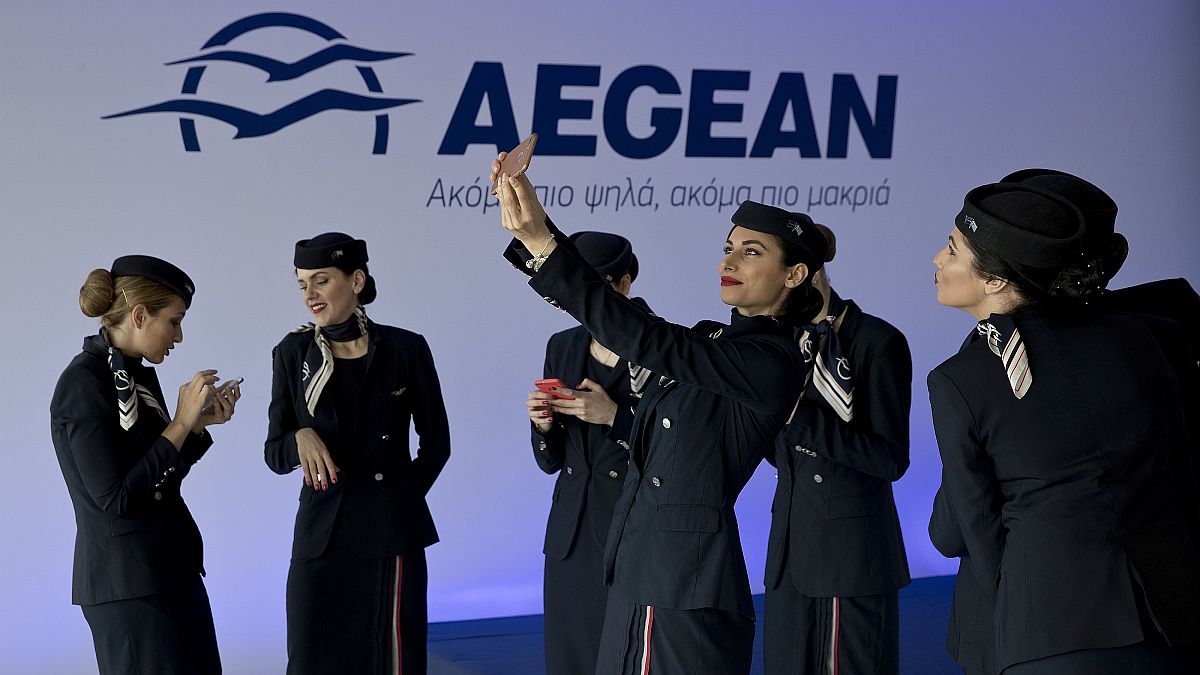 Αεροσυνοδοί της Aegean airlines