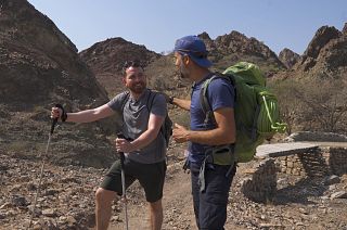Exploring steep ridges with breathtaking views in Hatta