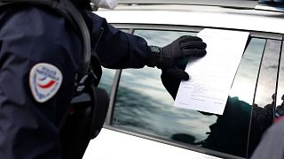 The man was fined €135 by police in northern France.