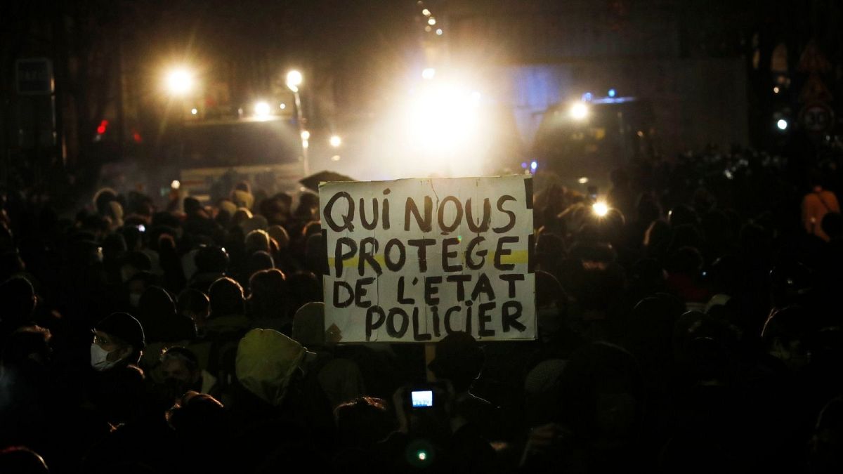 اعتراض به قانون «امنیت جامع» در پاریس