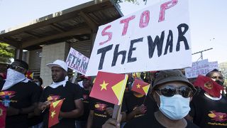 Les Éthiopiens d'Afrique du Sud manifestent pour leurs familles