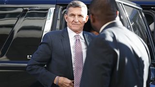 President Donald Trump's former National Security Advisor Michael Flynn arrives at federal court in Washington, Tuesday, Dec. 18, 2018.