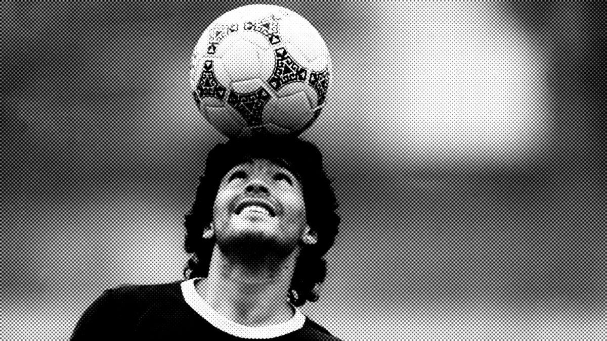 Maradona, au Mexique, lors de la Coupe du monde de football 1986