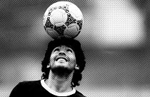Maradona, au Mexique, lors de la Coupe du monde de football 1986