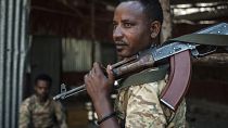 Un membro delle forze speciali di Amara, regione dell'Etiopia confinante con il Tigrè