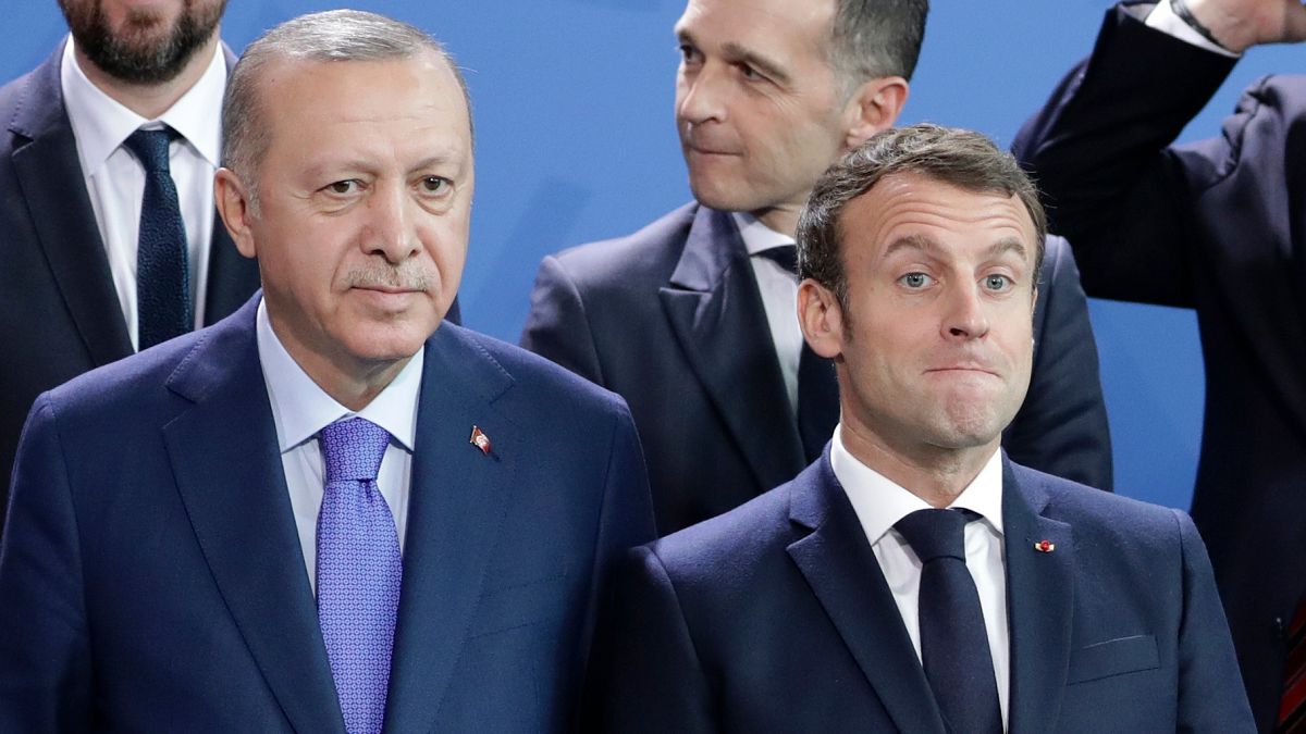 Türkiye Cumhurbaşkanı Erdoğan ve Fransız Cumhurbaşkanı Macron