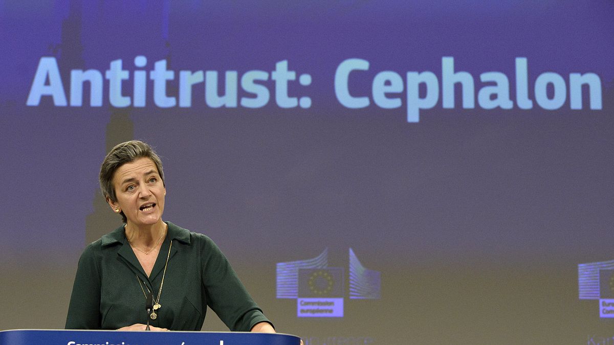 EU-Wettbewerbskommissarin Vestager in Brüssel