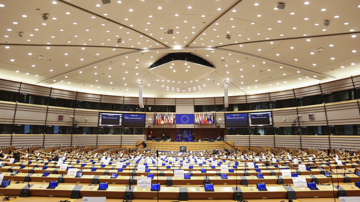 Az Európai Parlament ülésterme 