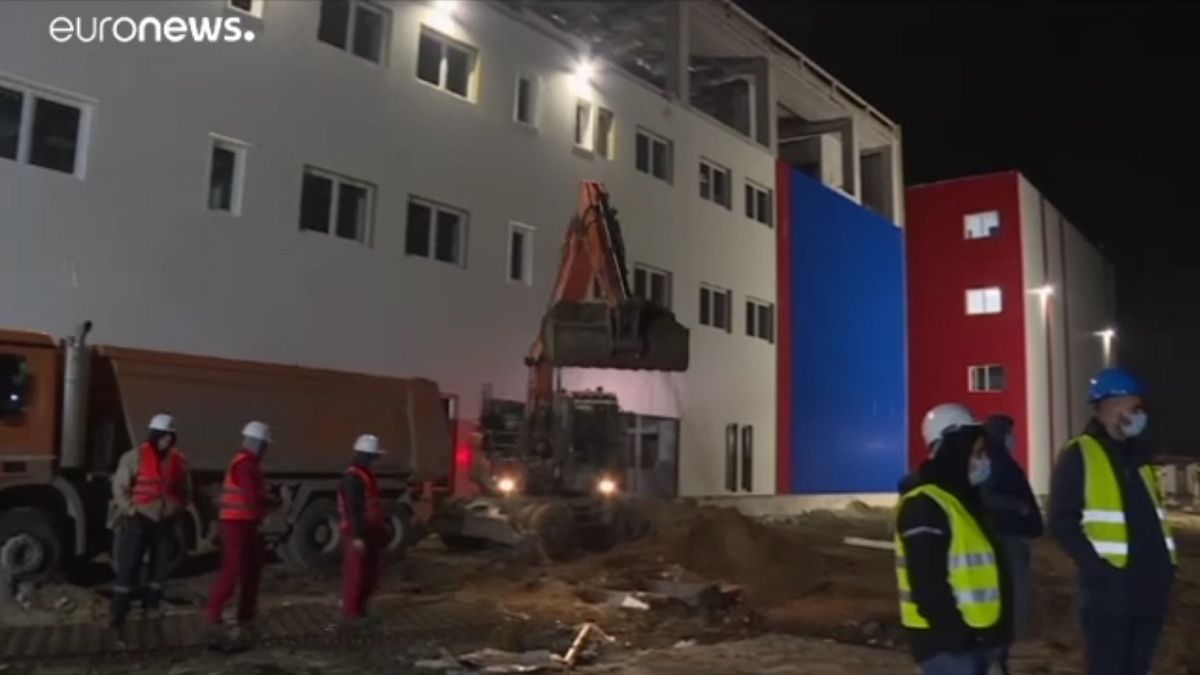 Újépítésű Covid-kórházak Szerbiában
