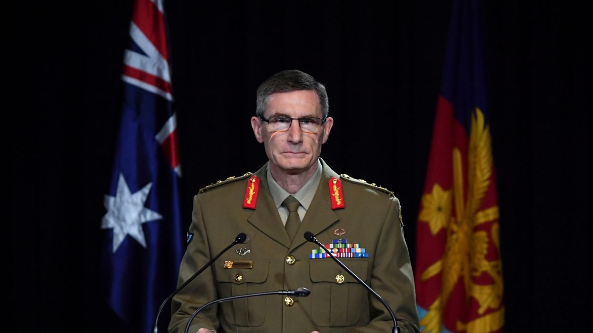 Chief of the Australian Defence Force Gen. Angus Campbell delivers the findings from the Inspector-General of the Australian Defence Force Afghanistan Inquiry, in Canberra, Th