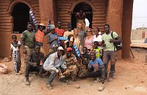 Leila Meroue  Co-Founder of UK charity 'Let's build my school' with locals in Senegal.