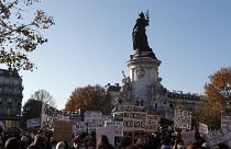Marchas contra la ley de seguridad empañadas por disturbios en París