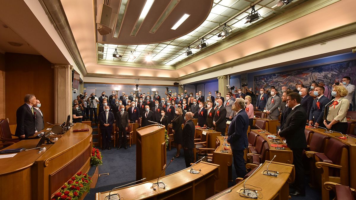 Formerly opposition groups are set to form a new government in Montenegro's parliament