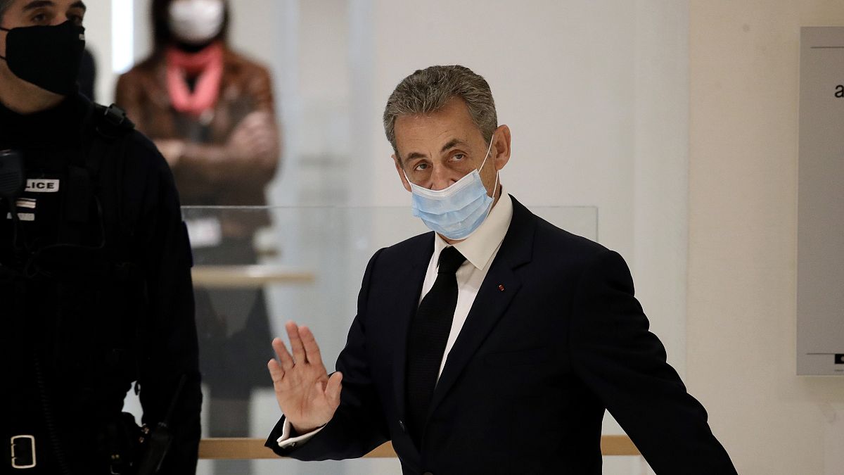 Nicolas Sarkozy arrivant à la 32e chambre correctionnelle de Paris, 26 novembre 2020 