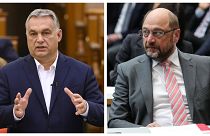 Orbán Viktor és Martin Schulz