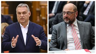 Orbán Viktor és Martin Schulz