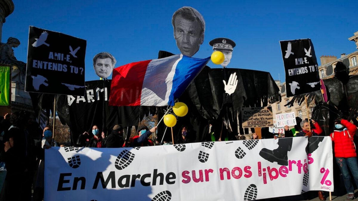 تظاهرات شنبه گذشته مخالفان طرح «امنیت جامع» در فرانسه