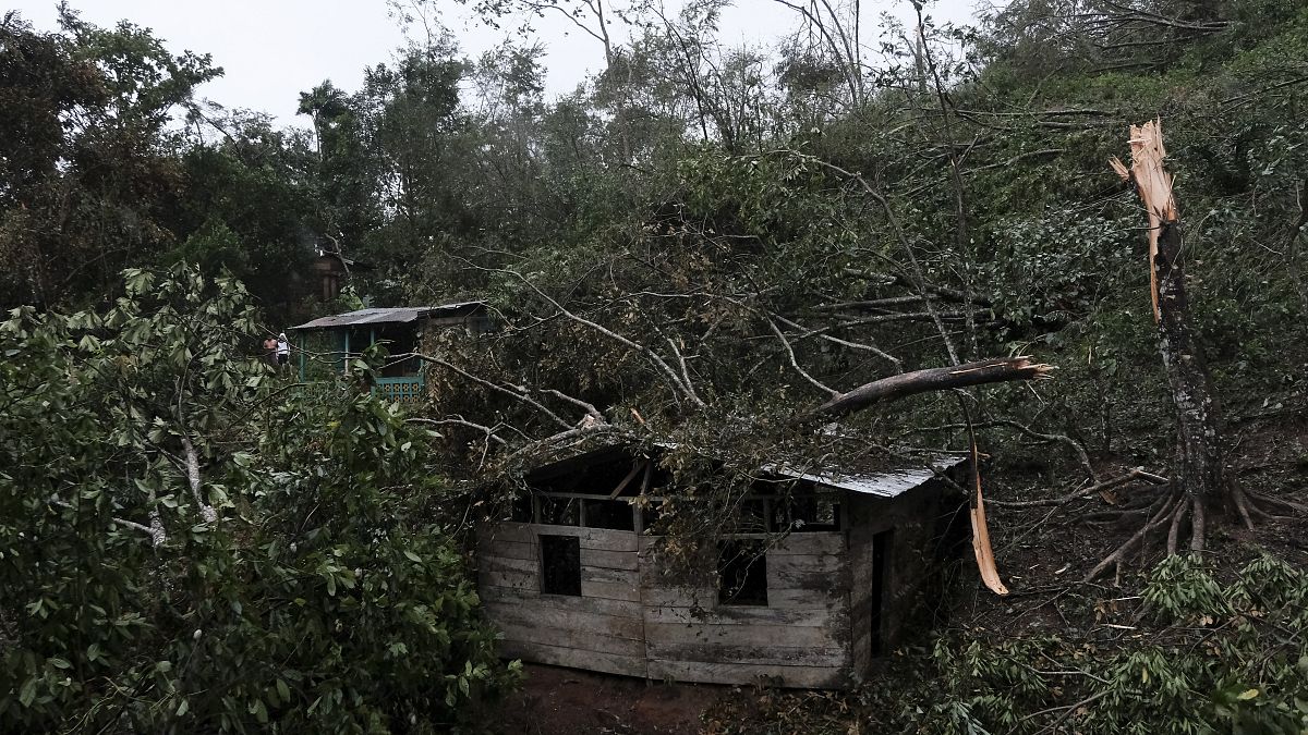 الخسائر التي سببها إعصار إيوتا في سيونا ، نيكاراغوا