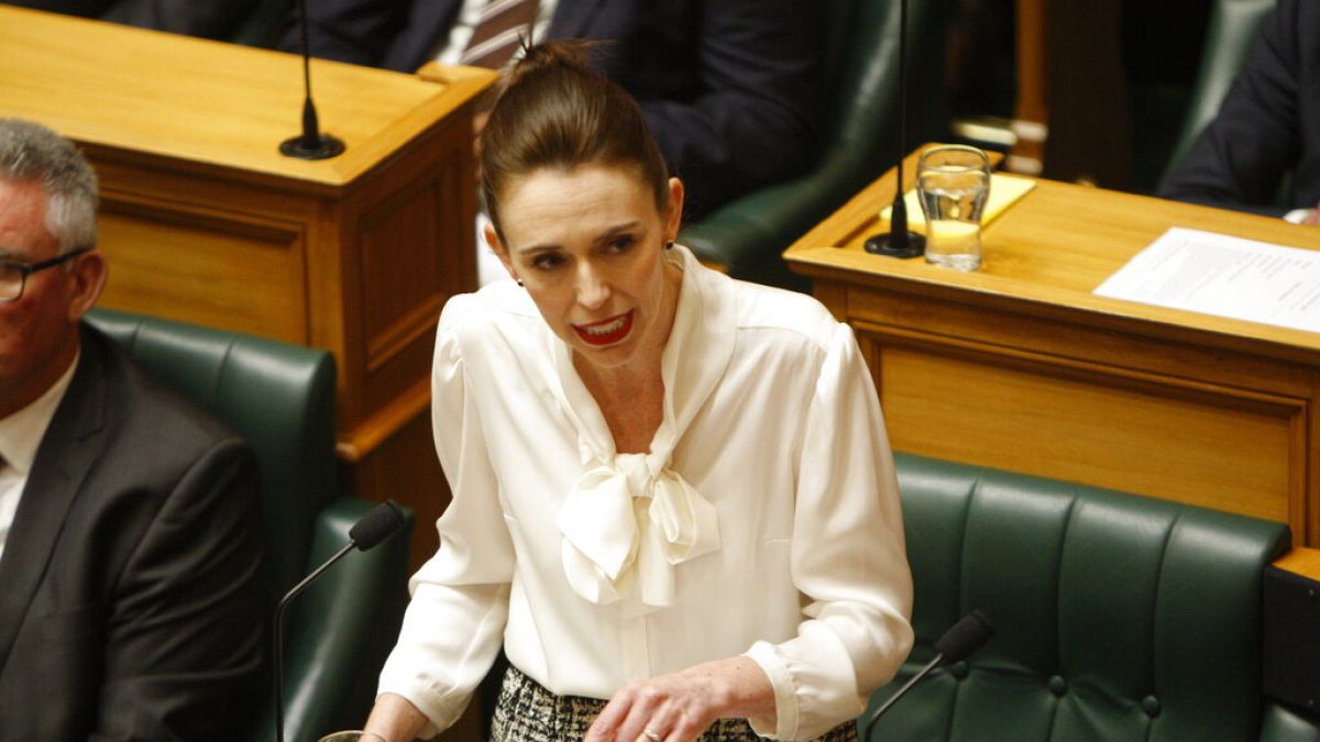 New Zealand Prime Minister Jacinda Ardern speaks at the parliament on Wednesday, Dec. 2, 2020, in Wellington. 