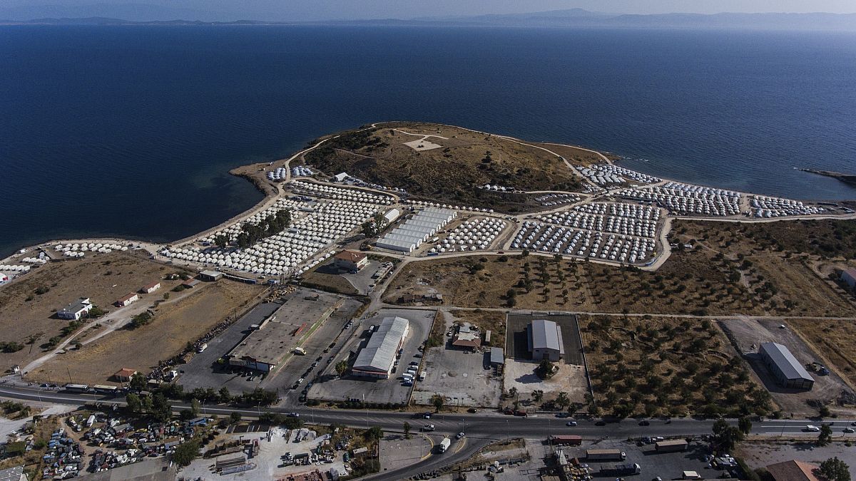 Lager für Migranten und Flüchtlinge auf Lesbos. 